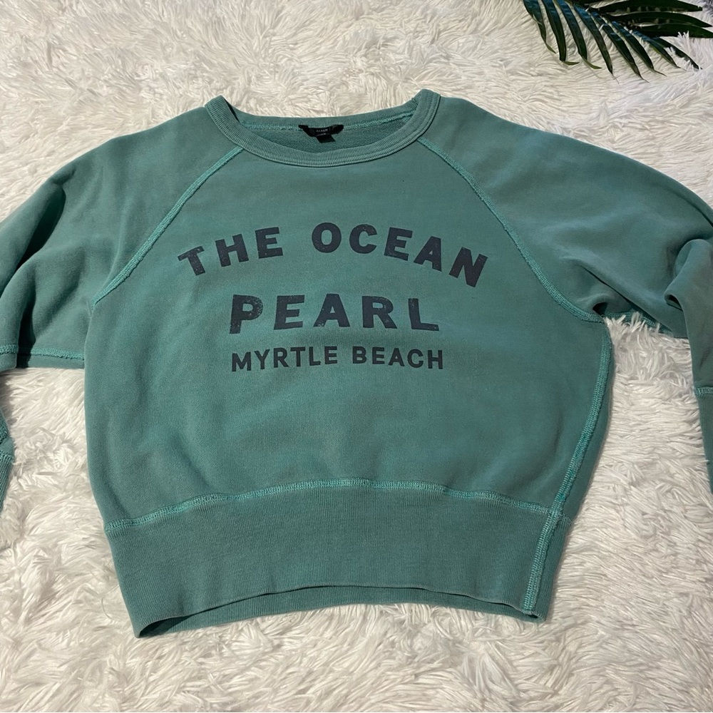 J. Crew The Ocean Pearl Sweatshirt | Size XXS - Picture 5 of 12
